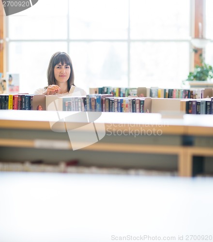 Image of Student Choosing Book In Bookstore