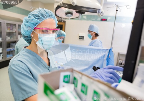 Image of Anesthesiologist in Operation Theater