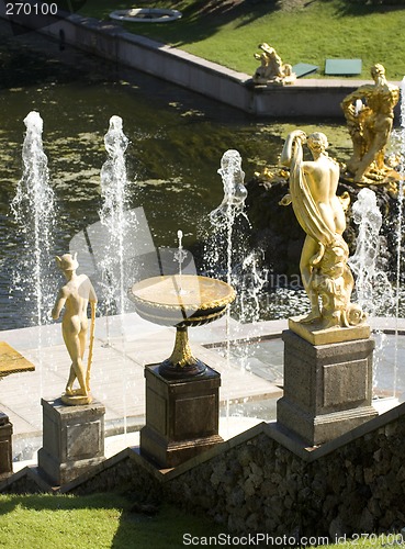 Image of Fountain in Petrodvorets (Peterhof), St Petersburg, Russia.