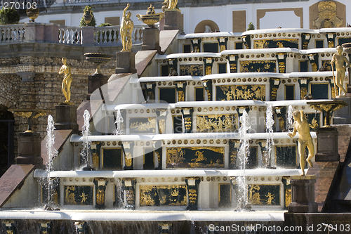 Image of Fountain in Petrodvorets (Peterhof), St Petersburg, Russia.