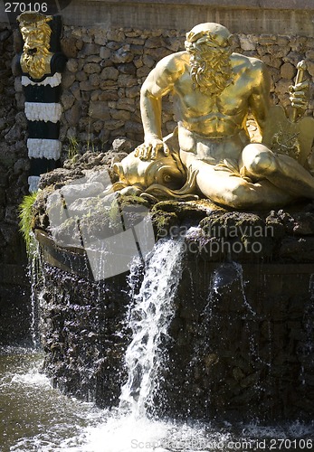 Image of Fountain in Petrodvorets (Peterhof), St Petersburg, Russia.