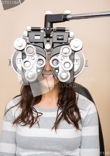 Image of Woman Getting Eye Examination