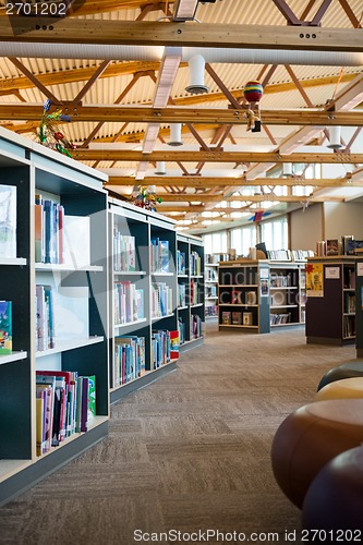 Image of Book Shelves In Library