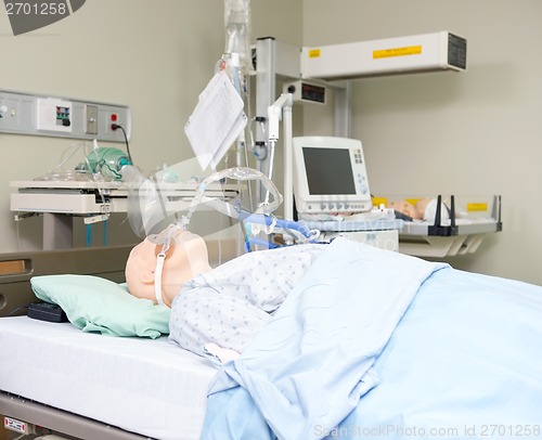 Image of Dummy In Hospital Room