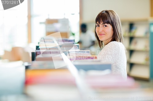 Image of College Student In Bookstore