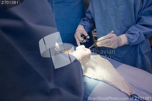 Image of Doctors Operating Patient