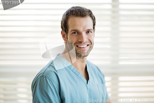 Image of Portrait Of Happy Male Nurse