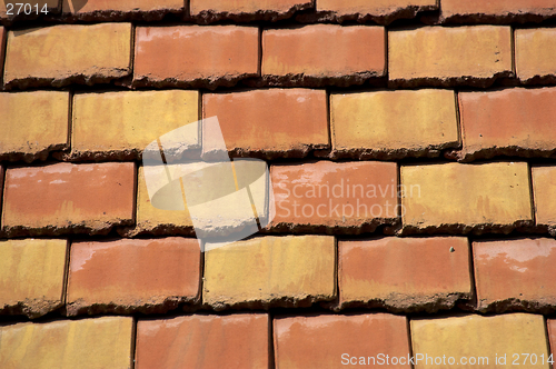 Image of Coloured roof tiles