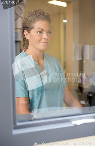 Image of Nurse In Hospital Control Room