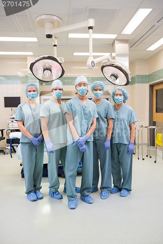 Image of Surgical Team In Scrubs