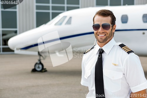 Image of Confident Pilot Smiling