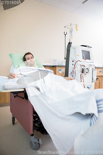 Image of Portrait Of Patient Receiving Renal Dialysis