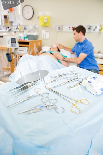 Image of Detail of Birthing Surgical Tools