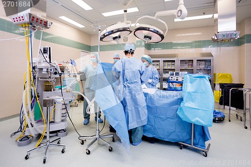 Image of Operating Room with Surgical Team