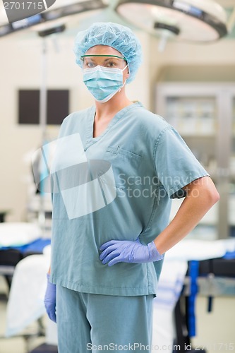 Image of Portrait of Anesthesiologist in Surgical Theater