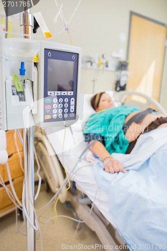 Image of Iv and Epidural Equipment in Maternity Ward