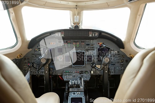 Image of Cockpit Of A Business Jet