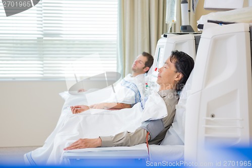 Image of Male Patients Undergoing Renal Dialysis