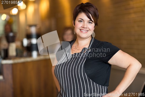 Image of Happy Coffee Shop Owner