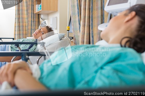 Image of Female Patient's Looking At Each Other