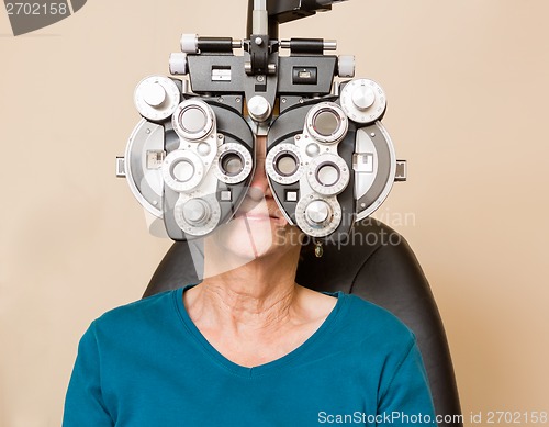 Image of Woman Having An Eye Exam