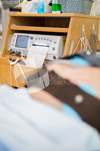 Image of Detail of Electronic Fetal Monitor