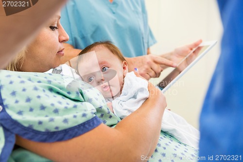 Image of Babygirl With Loving Mother In Hospital