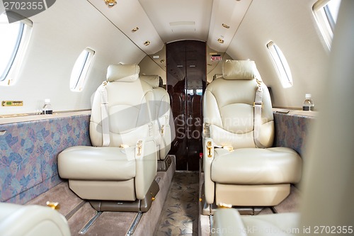 Image of Interior Of Private Jet