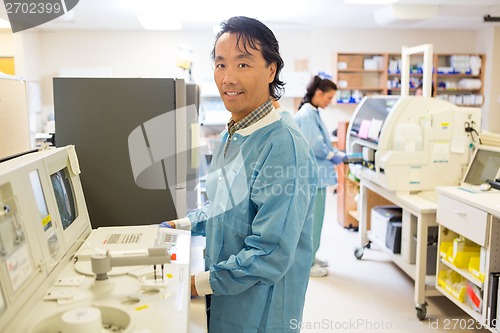 Image of Male Scientist Working In Laboratory