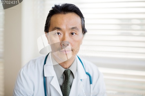 Image of Confident Doctor With Stethoscope Around Neck