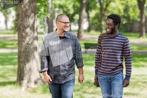 Image of Students Communicating On University Campus