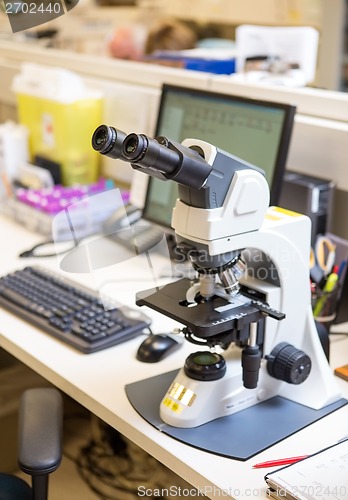 Image of Microscope In Laboratory