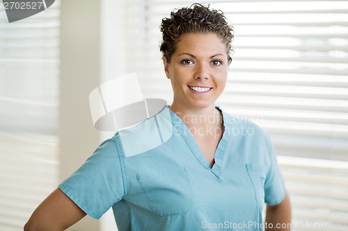 Image of Portrait Of Happy Female Nurse