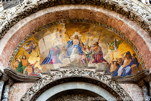 Image of Judgement Day mosaic at St Marks in Venice