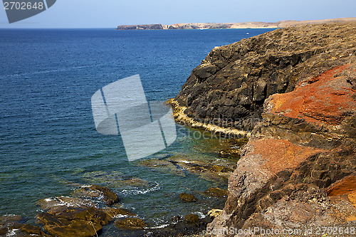 Image of water  ce and summer in el golfo lanzarote 