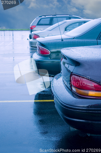 Image of Rainy Parking Lot