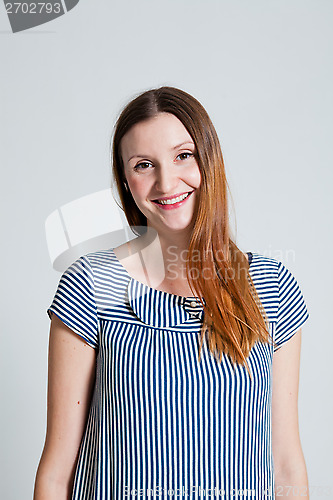 Image of Happy attractive woman