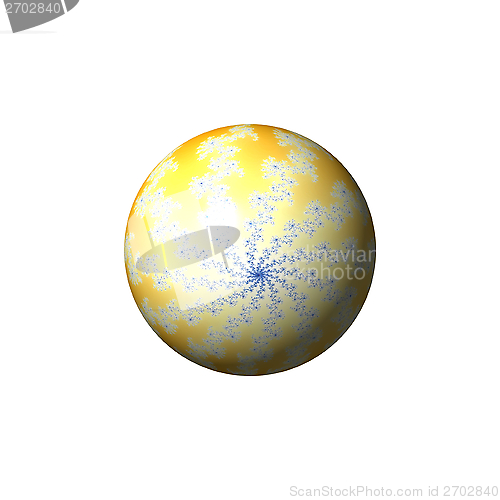 Image of Yellow Abstract Globe
