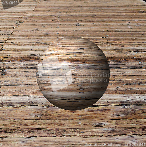 Image of Wooden Globe