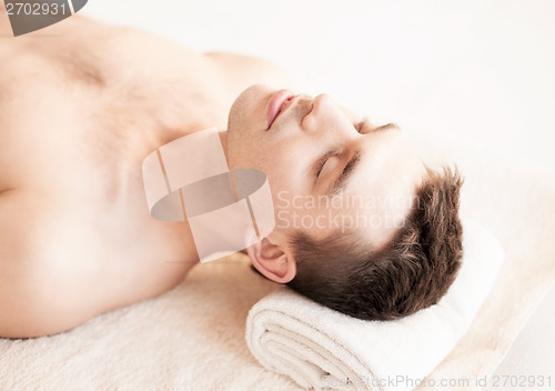 Image of man in spa