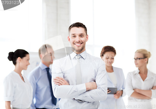 Image of businessman in office