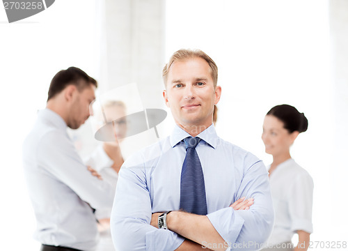 Image of businessman in office