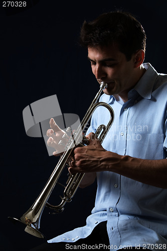 Image of Playing the trumpet