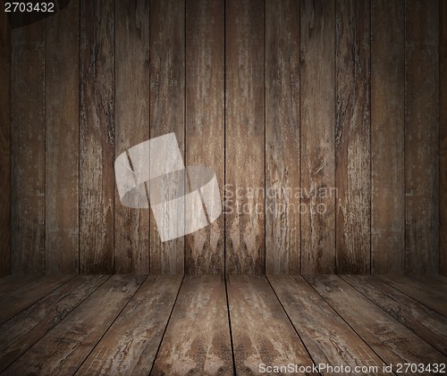Image of wooden floor and wall