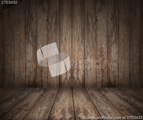 Image of wooden floor and wall