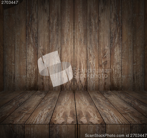 Image of wooden floor and wall