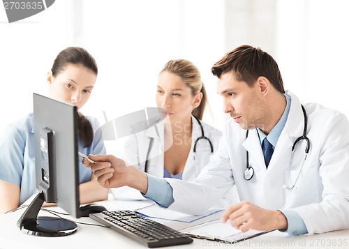 Image of team or group of doctors working