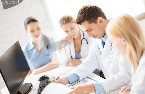 Image of team or group of doctors working