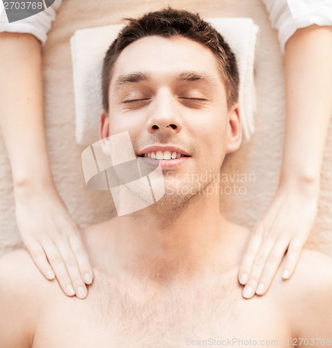 Image of man in spa