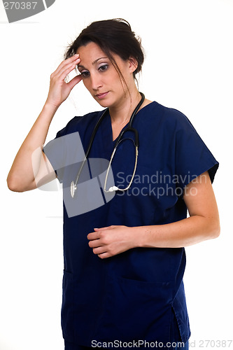 Image of Nurse with a headache